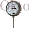Kép 1/2 - Rozsdamentes acél bimetál hőmérő Ø100 0-120°C L100