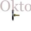 Kép 2/2 - Bimetál hőmérő 100 mm | 0–120°C | L=100 mm | 1/2" hátsó csatlakozás