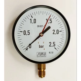 Manométer | DN 160 | 0-2,5 bar | 1/2" alsó csatlakozás | SUKU
