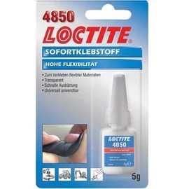 LOCTITE 4850 Pillanatragasztó 5g - Rugalmas és hajlítható felületekhez