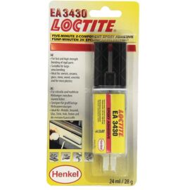 LOCTITE® EA 3430 - Fast Epoxy 2-komponensű szerkezeti ragasztó (fém, üveg, műanyag, fa, kerámia ragasztásához. Vízálló, átlátszó.)