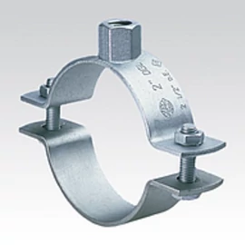 Csavaros horganyzott csőbilincs betét nélkül, nehéz kivitel, 85-90mm 3" M10