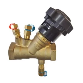 Fig.221 - Statikus szabályozó szelep, PN25,  -10/+120ºC, Fűtési - és hűtési rendszerekhez, felület fűtés- és hűtésre, glikol, melegvíz rendszerekhez.