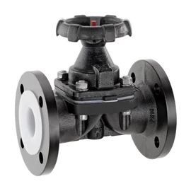 675 - Karimás öntvény kézi működtetésű membránszelep, EPDM membrán, PN10