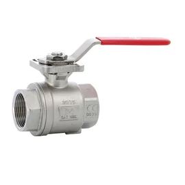 733 - Saválló acél 2-részes menetes gömbcsap PN63 ISO pad