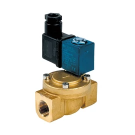 ESM 85 – Szervo (közvetett) működésű mágnesszelep, alaphelyzetben zárt, 24V ill. 230V , 50Hz, 3/8″-tól 1″-ig, (nem agresszív folyadékokra)