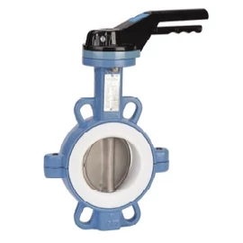 1145 – Pillangószelep cserélhető ülékkel, Ház: GGG50 / Tányér: CF8M / Ülék: PTFE (vegyipar, gyógyszeripar, élelmiszeripar, ATEX)