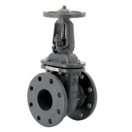 Karimás éktolózár laposházú, fémzárású DN125 PN16 L=200mm DIN3202-1 F4