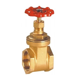 PEETS Sárgaréz fémzárású BSP menetes tolózár, PN16 / PN25, (Öntözés, vízhálózat, fűtés)