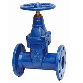 Karimás NBR gumizárású tolózár (GGG50) DIN 3202 F5, PN10/16,  -10/+80°C , Epoxy bevonatos, (Hideg és meleg vízre, ivóvízre, szennyvízre,..)