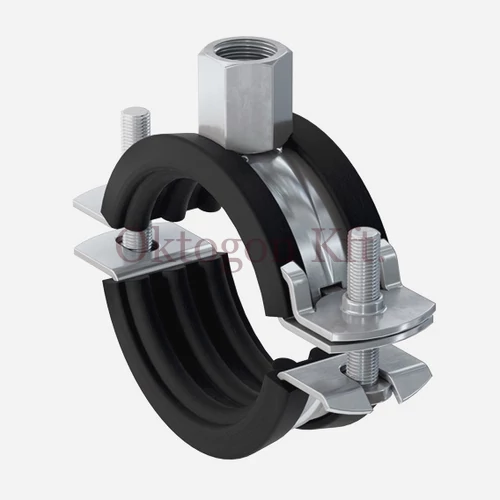 Gumis csőbilincs, Fischer FRS Plus, 108-116mm 4" M8/M10 