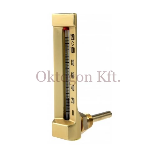 Ipari könyök hőmérő 0-120°C L63mm H150mm