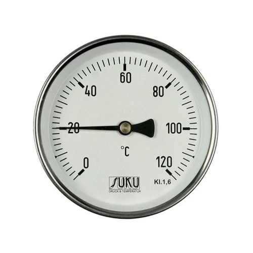 Bimetál hőmérő M100 0+120°C L=100mm 1/2" hátsó csatl.
