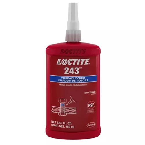 LOCTITE 243 250ml – Közepes szilárdságú csavarrögzítő.