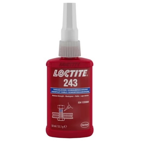LOCTITE 243 50ml – Közepes szilárdságú csavarrögzítő.