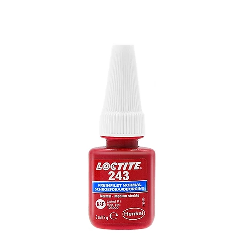 LOCTITE 243 5ml - Közepes szilárdságú csavarrögzítő.