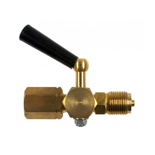 Feszmérő csap ellenőrző csonkkal, 3-járatú, 1/2" PN25 réz