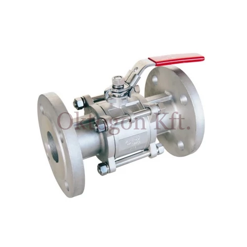 Gömbcsap DN25 PN40 3-részes saválló