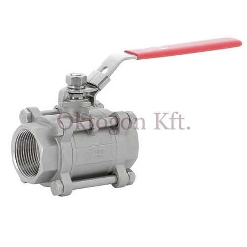 Saválló acél 3-részes gömbcsap 2" PN40