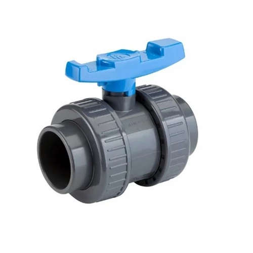 PVC-U gömbcsap 2" DN50/d63 PN16 hollanderes ragasztható toldatos