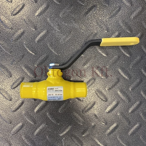 Szénacél menetes gömbcsap gázra 1/2" PN40 WKC1