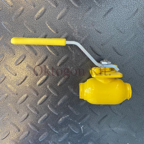 Szénacél menetes gömbcsap gázra 1/2" PN40 ISO-pad MSG