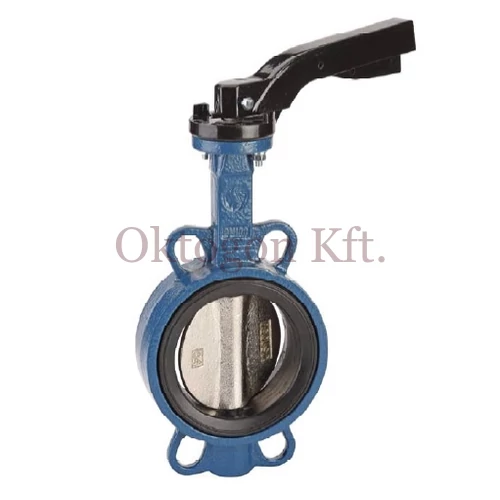 1123 – Kézikaros pillangószelep, tányér: CF8M / ülék: EPDM, DN150 PN16