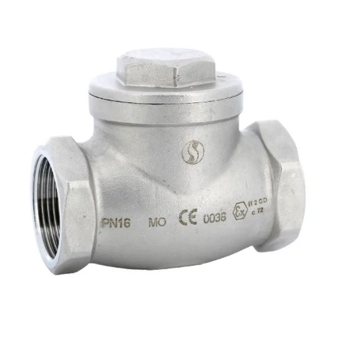 Saválló menetes visszacsapó csappantyú 1/2" BB CF8M