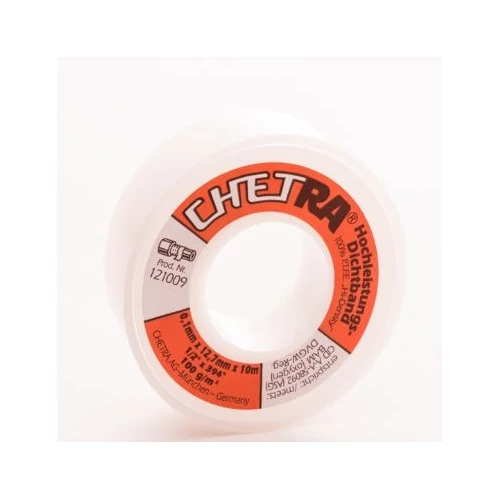 CHETRA HI-Density PTFE menettömítő szalag 12,7mm x 10m, DVGW-minősített